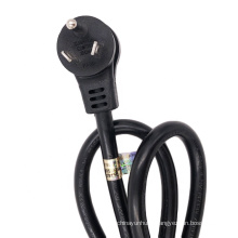 90 degree Angled NEMA 7-15P plug Industrial Power cord 15Amp customizable